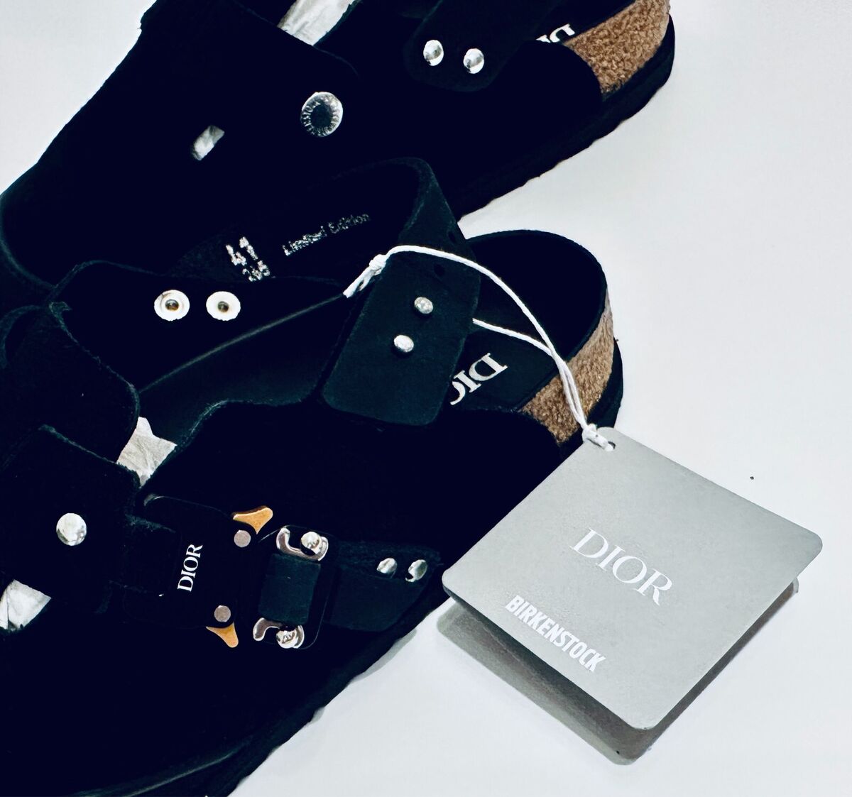 Dior by Birkenstock Tokio Mule Black 41 slipper New w/box | eBay Dior by Birkenstock Tokio Mule Black 41 slipper New w/box | eBay