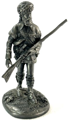 Franklin Mint American People THE PATHFINDER Trapper Pewter Figurine 1974 - Picture 1 of 7