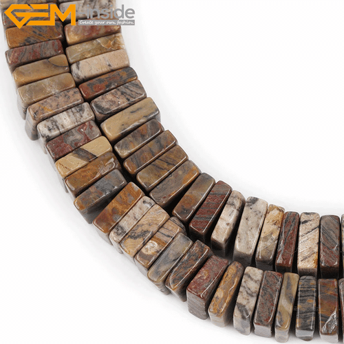 Natural Square Assorted Gemstone Cube Cubic Spacer Beads For Jewelry Making 15" - Zdjęcie 20 z 50