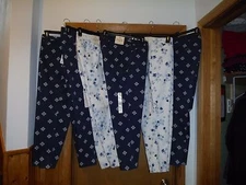 Women's Pants  GAP size ,14,12, Khaki Dark Blue White Snowflake NWT