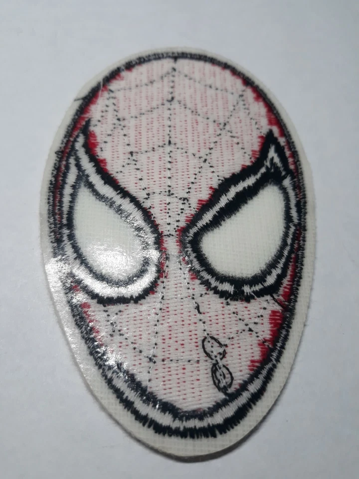 Marvels Spiderman Mask Vintage Patch 3.5" x 2.25" - Image 2 of 3