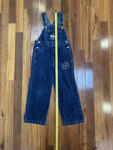 Vintage Y2K Powerpuff Girls Denim Overalls Large 10/12 Skater Y2K Girl Power - Picture 9 of 12
