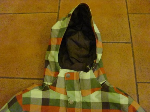 Skiing Burton Women's Green Orange Plaid Ski Jacket with Hood, Size Small - Picture 7 of 17