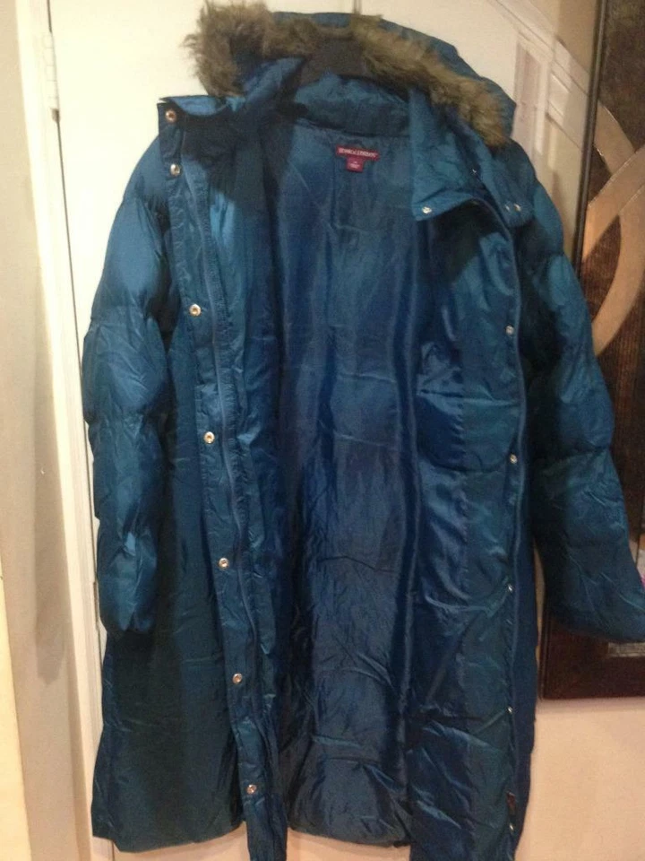 Jaqueta casaco acolchoado feminina inverno lavável pele parka com capuz plus 24W 2X - Imagem 4 de 4