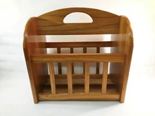 Vintage Wooden Magazine Rack/Stand
