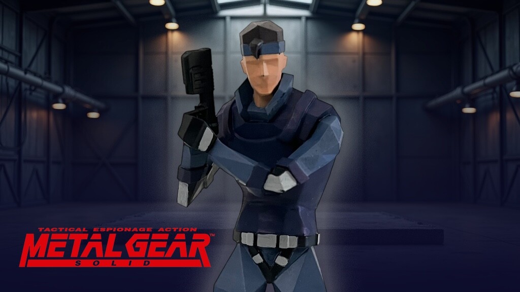 Custom Metal Gear Solid - Solid Snake Figure - PS1 Custom Metal Gear Solid - Solid Snake Figure - PS1