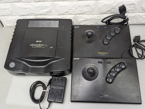 SNK NEO GEO CD Console CD-T01 Japan Game console 2 arcade sticks