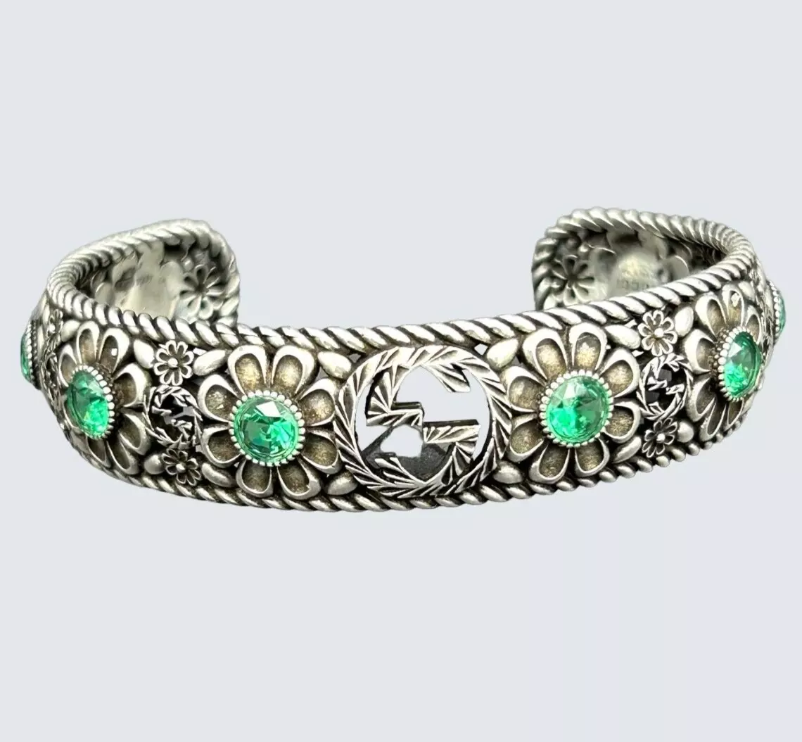 Gucci double g 2025 flower bracelet