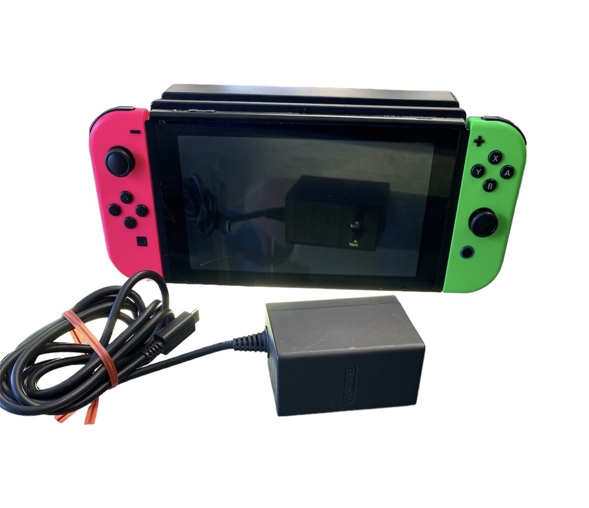 Nintendo Switch With Pink and Green Joy-cons-image