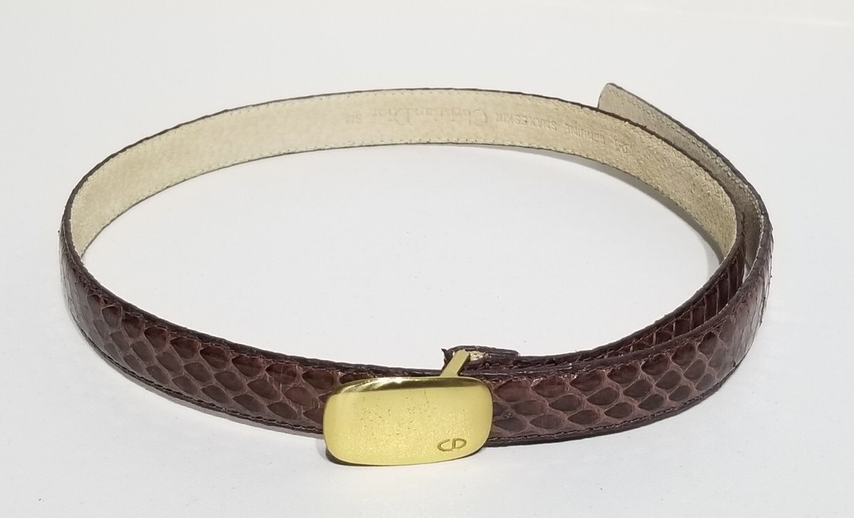Christian Dior レザー ベルト 65 Christian Dior レザー ベルト 65 Vintage Christian Dior CD