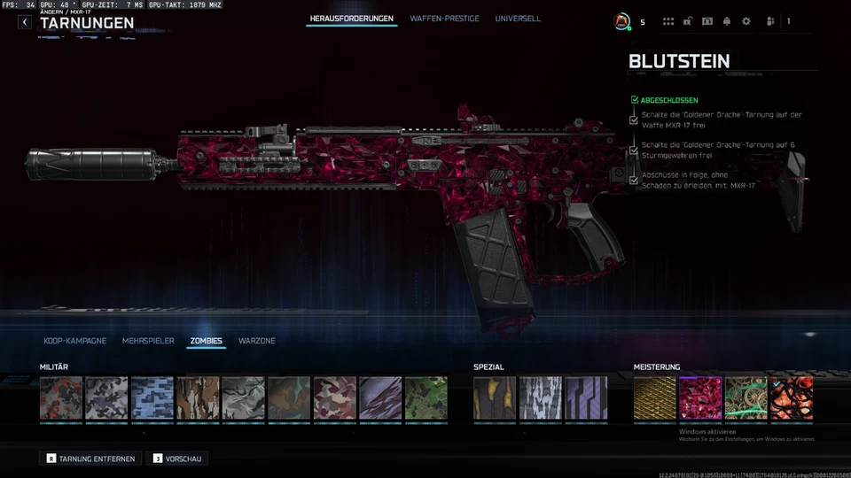 BO7 ZOMBIES MASTERY CAMO - INFESTACIÓN - Imagen 3 de 4