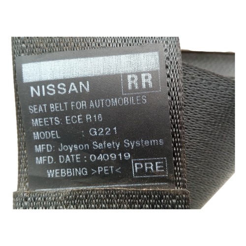 NISSAN NAVARA SEAT BELT RIGHT REAR NP300 2016-2022 888844KJ0A - Picture 2 of 7