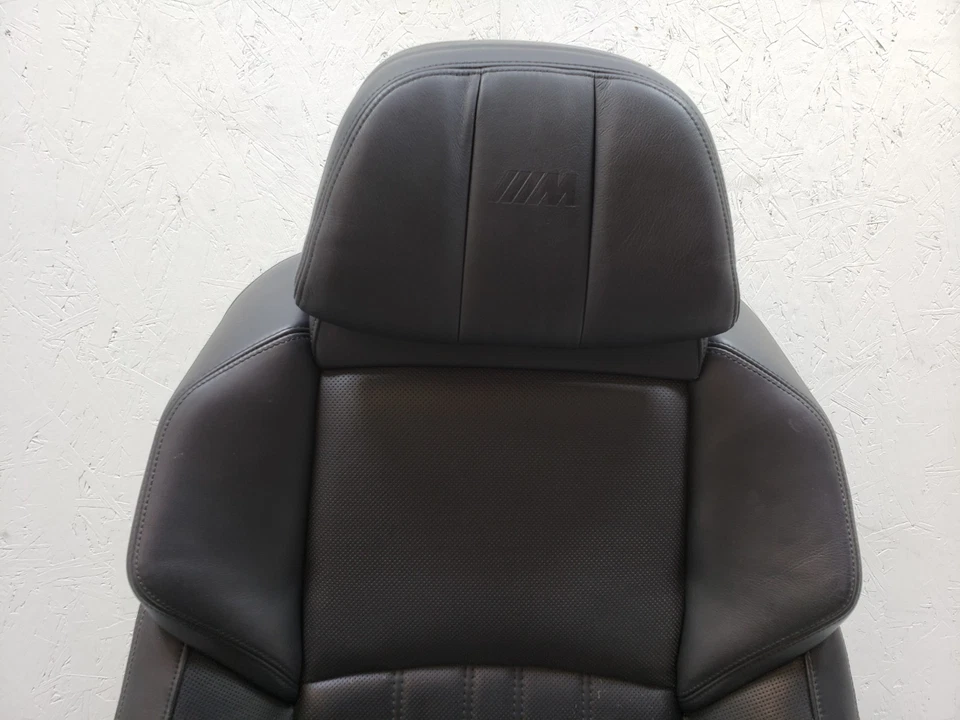 ✅ 12-13 OEM BMW F10 M5 переднее правое пассажирское сиденье черная кожа меринос с подогревом * - Изображение 3 из 4