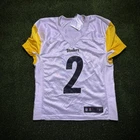 2023 Justin Fields Pittsburgh Steelers Game Team Issued Used Practice Jersey
