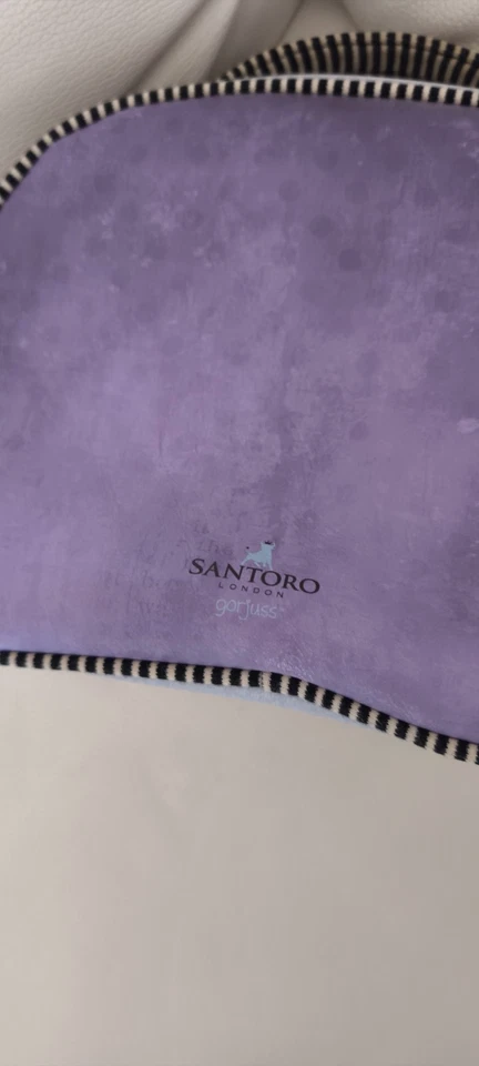 Gorjuss borsa a mano viola e celeste a bauletto - Immagine 2 di 4