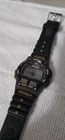 VTG 80s Timex Ironman Triathlon Watch Digital Black Orange Indiglo 8 Lap Alarm