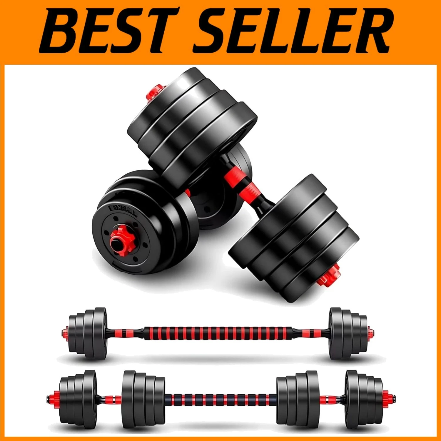 Adjustable Dumbbells Set for Home Gym, 60lbs