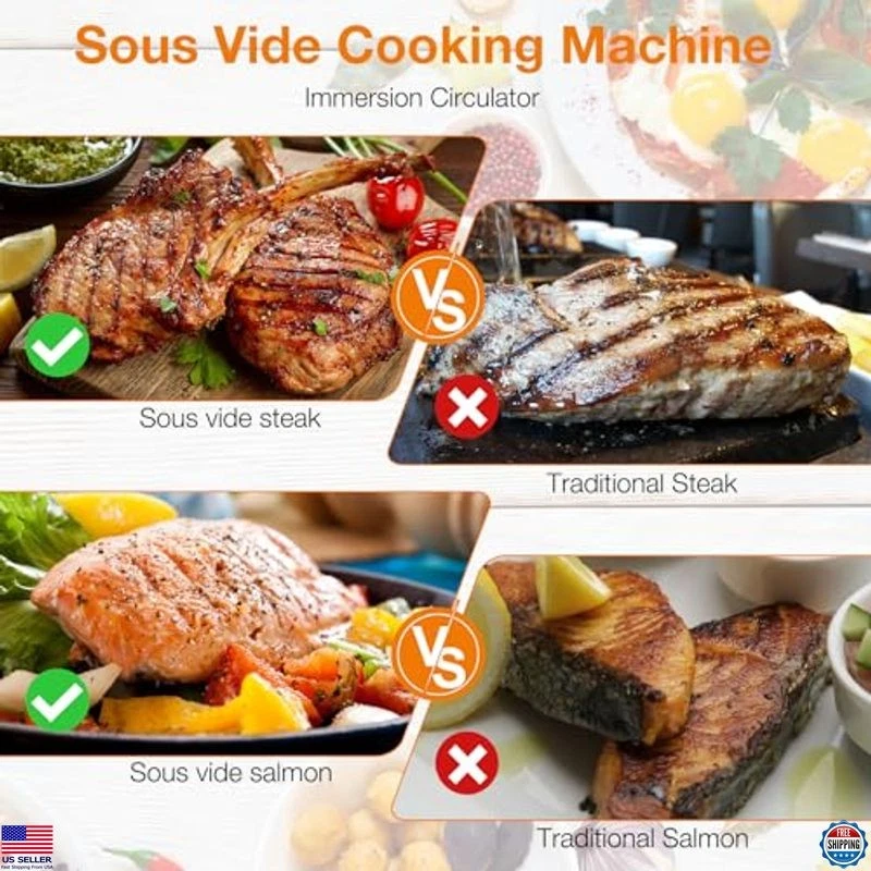 1100W WIFI Sous Vide Cooker, Immersion Circulator, Accurate Temp, Digital Timer - Image 2 of 4