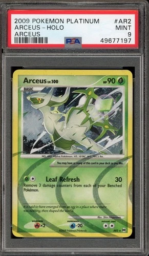 Pokemon Arceus Holo Arceus AR2 PSA 9 Mint