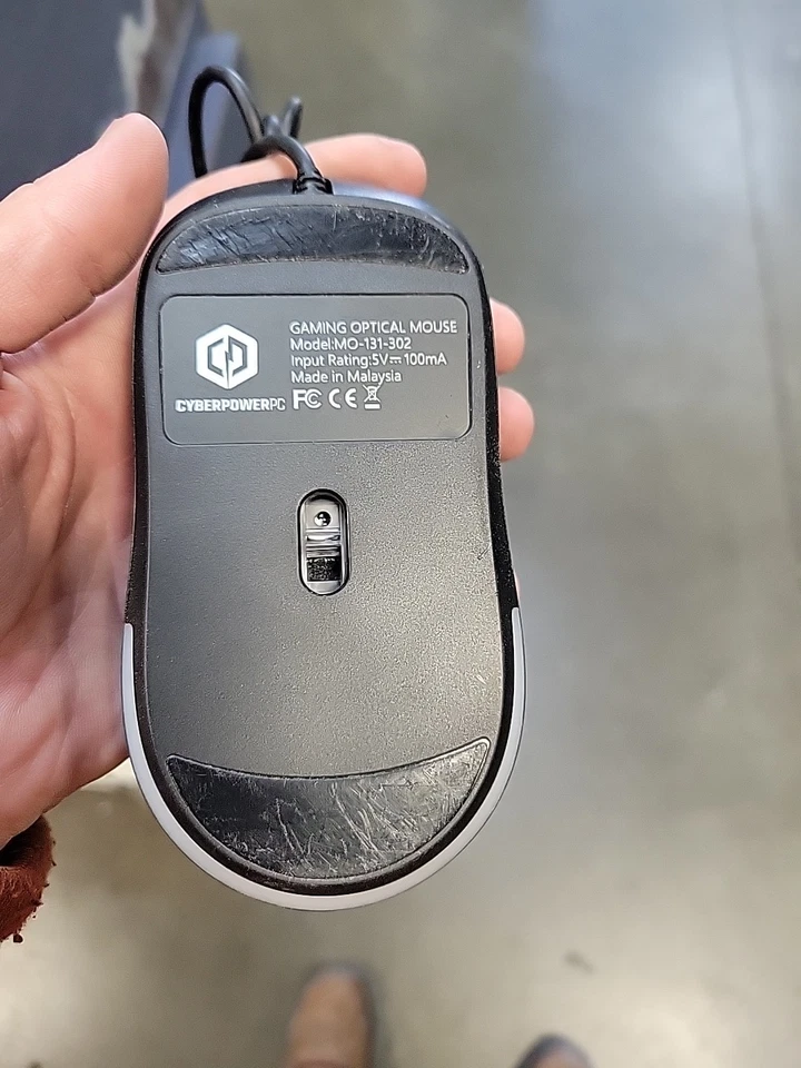 Original CyberPower PC Gaming Optical Mouse - Wired - Black/Red - Image 3 of 3