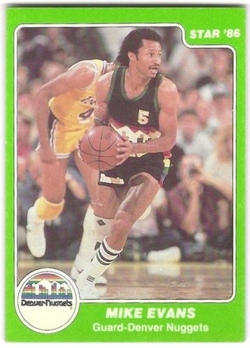 Mike Evans #53 1985 Star card