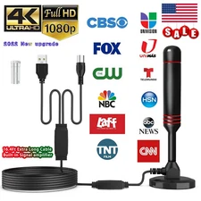 W/ Magnetic Upgraded Digital TV Antenna Indoor outdoor HDTV 1080P 4K Antenna