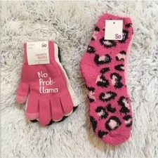 SO Woman’ Junior 3 pair glove & 2 pair sock OSFM gloves 9-11 socks