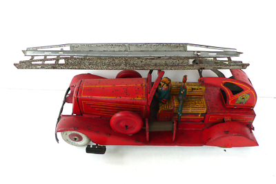 Sold Price: DINKY TOYS : Delahaye grande échelle de pompiers et Berliet
