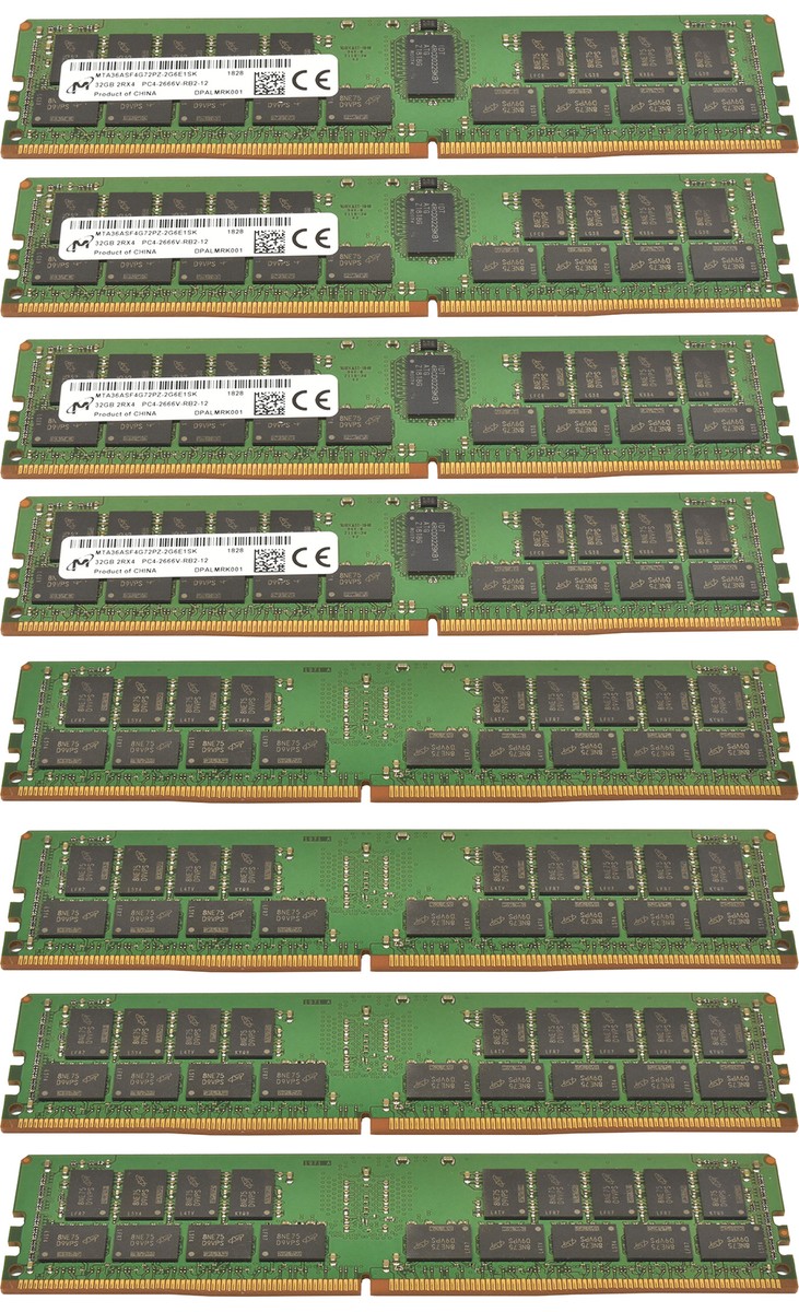 HPE PC4-2666V-RB2-12 DDR4 128GB (32GB×4) 32GB 2666MHz 2Rx4 PC4-2666V-RB2-12 equivalent frequency
