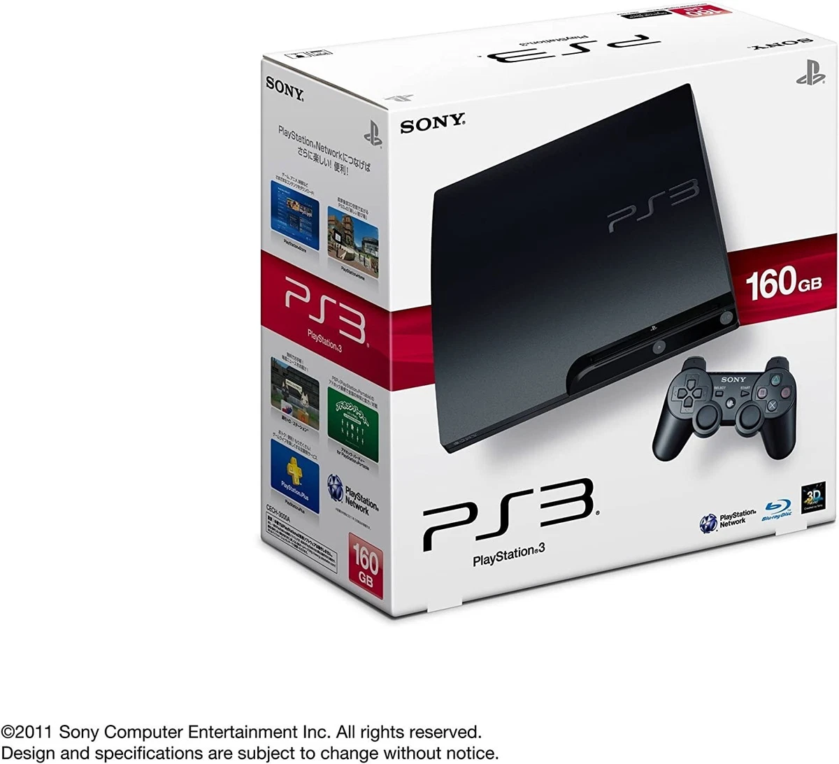 SONY PlayStation 3 PS3 CECH-3000A Charcoal Black 160GB Console