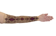 AUDREY BEIGE Compression Sleeve by LYMPHEDIVAS, Gauntlet Opt, ANY SZ & LEVEL New