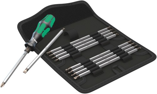 Wera 88/1 Vario-Satz Handhalter Kombiklingen Gürteltasche 11-teilig 05002990001