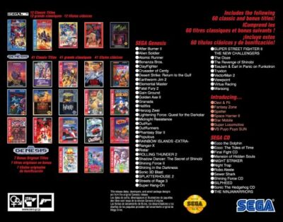 SEGA Genesis Mini 2 Mega Drive North American ver. 60 game