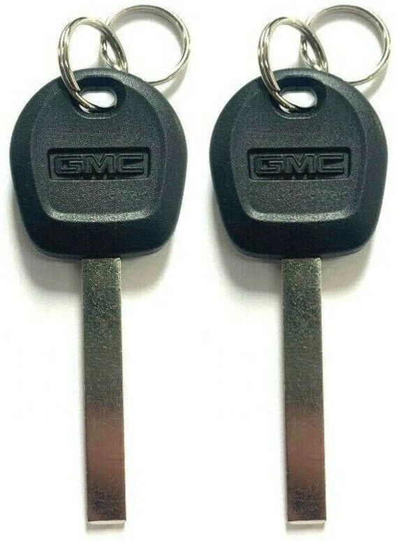Paquete de 2 - Llave Ovalada Chip Transpondedor Original GMC Logo B119 5934353 13520800 SELLADA Foto 3 de 3