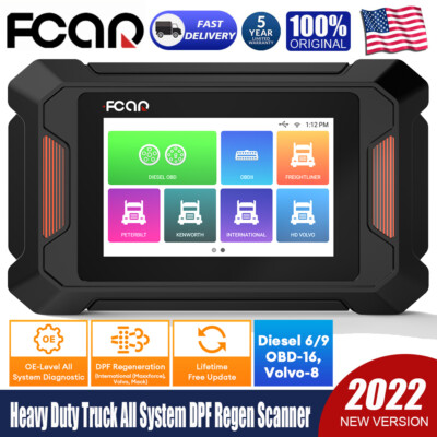 Fcar Diesel Heavy Duty Truck All System DPF Regeneration Diagnostic OBD2 Scanner