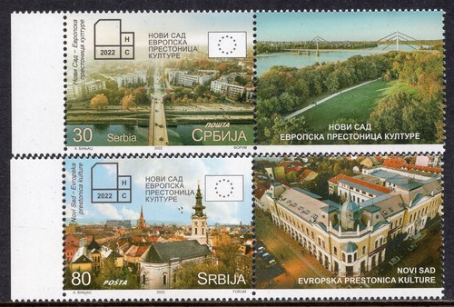 1750 - SERBIA 2022 - Novi Sad - European Capital of Culture - MNH Set + Label