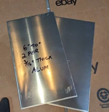 2 Piece of 6" x 10" Aluminum .188" Thick (3/16" - 5 Gauge) Sheet Metal/PLATE