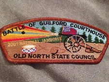 Mint 2001 JSP Old North State Council Battle Of Guilford Courthouse Brown Mylar