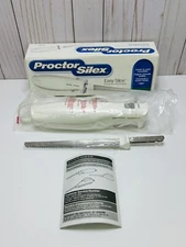 Proctor Silex Sharp Electric Carving Turkey & Bread Knife Stainless Steel Blades