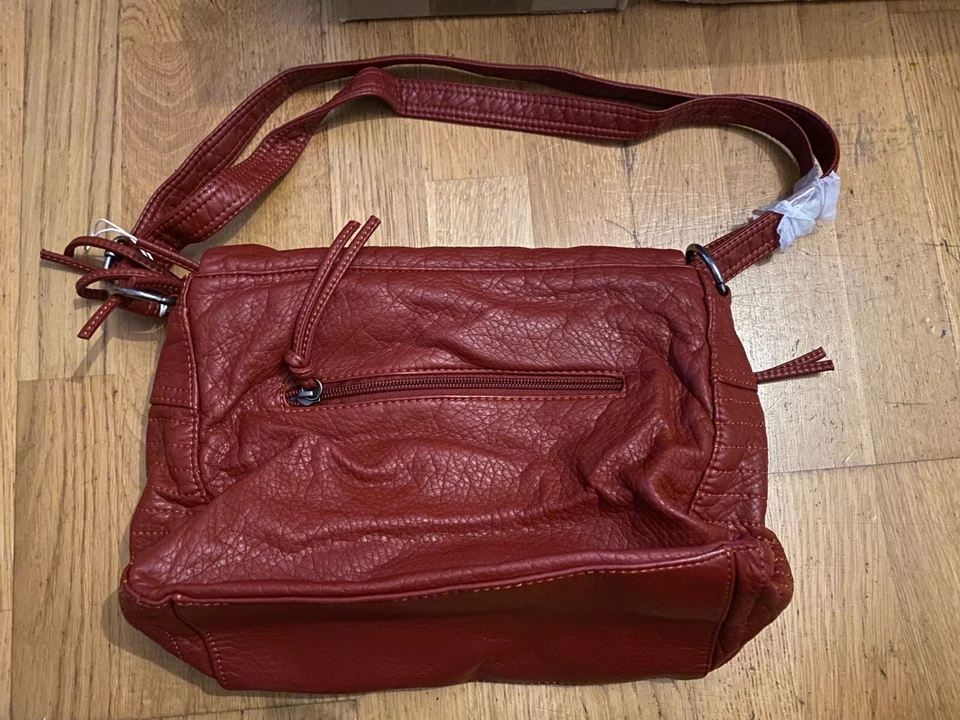 ARA-Handtasche-Kunstleder rot - Bild 2 von 3
