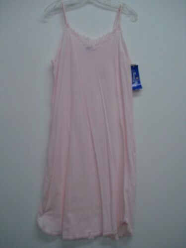 USA Made Nancy King Lingerie Cotton Knit Waltz Length Gown Size Small Pink #474Q - Picture 1 of 3