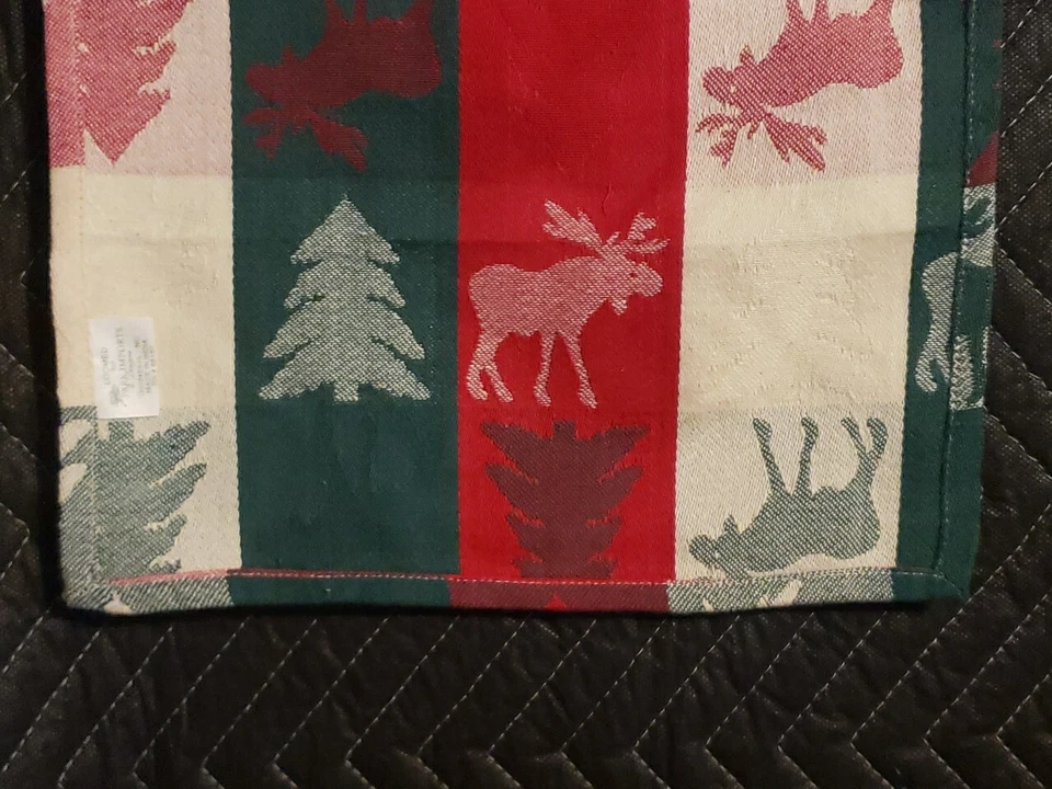 Holiday Park Designs Table Setting 11 Pc ,EUC, Moose,Trees, See Detailed List  - Image 4 of 4
