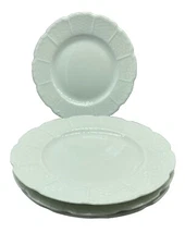 4 OSIER Raynaud Ceralene Limoges France Bread & Butter Plates set 4 Basketweave