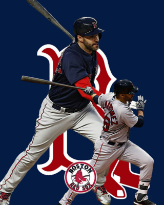Boston Red Sox  Lithograph print of DJ Martinez