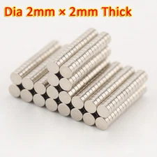 N35 Magnets 2x2 Mm Disc Small Round Craft Magnet 2mm Dia X 2mm Strong