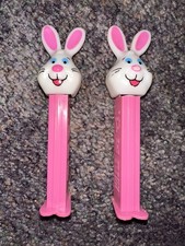 1998 Easter Bunnies Pez Candy Dispensers Lot Of 3