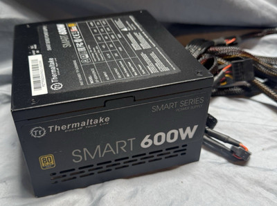 Thermaltake Smart 600W 80 Plus Gold Desktop Power Supply Unit tested free ship