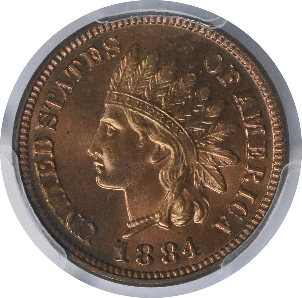1884 Indian Cent PR66RB PCGS - Image 3 of 4