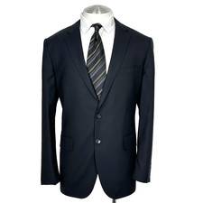 J.Crew Loro Piana 100 Wool Aldridge Super 120's Fully Lined Navy Blazer 44 Reg