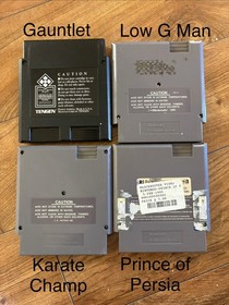NES Game Lot. Rare. Prince Of Persia, Crash Test Dummies, Rainbow Islands